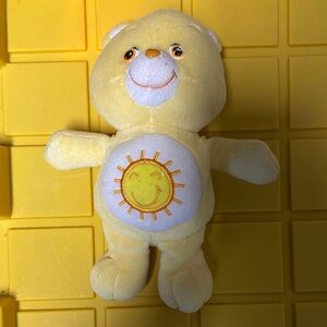 Care Bears Yellow Sunbeam Plush Bear with Embroidered Sun Badge